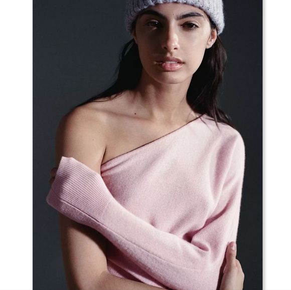 Maeve Sweaters - Maeve One-Shoulder Cashmere Sweater